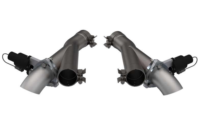 QTP 2018+ Jeep Grand Cherokee Trackhawk 2.75in 304SS Aggressor Cutout Dual Mid Pipes 527112