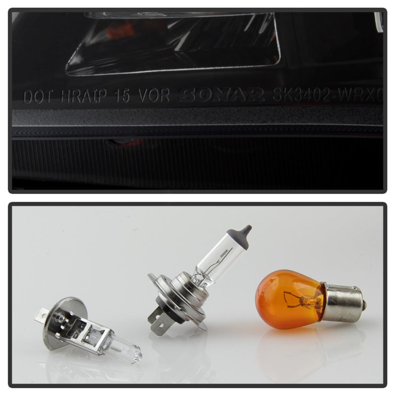 Spyder Subaru WRX 2006-2007 Projector Headlights - Halogen Only - Black PRO-YD-SWRX06-LBDRL-BK 5083920