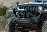 Go Rhino 07-20 Jeep Wrangler JL/JLU/JK/JKU/Gladiator JT Rockline Front Stubby Bumper w/ Overrider 331101T