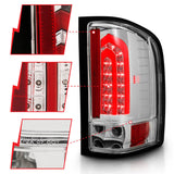 ANZO 2007-2013 Chevrolet Silverado 1500 LED Taillights Chrome 321341