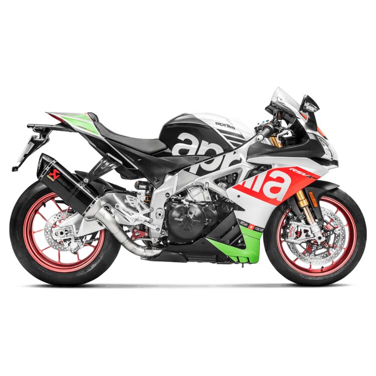 AKRAPOVIC Evolution Exhaust - Titanium/Carbon Fiber RSV4 RR / RF / Tuono V4 1100 RR / Factory 2015-2020	 S-A10E8-RC 1810-2298