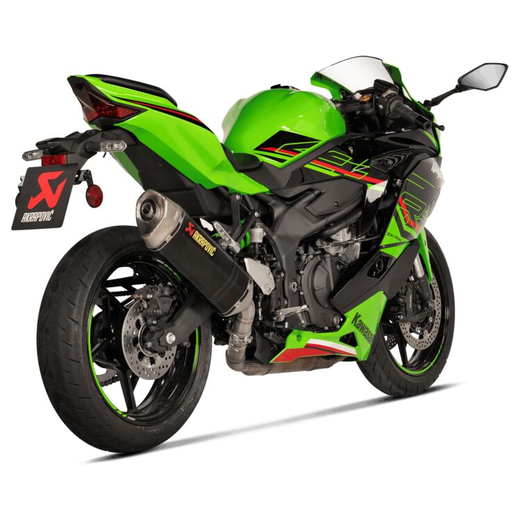 AKRAPOVIC Slip-On Line Muffler - Carbon Fiber/Titanium Ninja ZX -4RR KRT Edition 2023   S-K4SO8-HRC 1811-4507