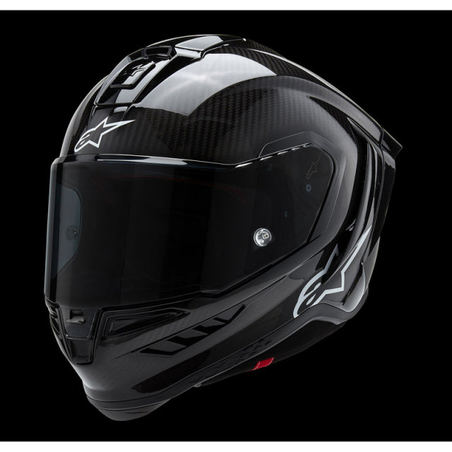 IN STOCK ALPINESTARS Supertech R10 Helmet - Solid - Carbon Black - Medium 8200124-1902-M