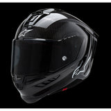 IN STOCK ALPINESTARS Supertech R10 Helmet - Solid - Carbon Black - Medium 8200124-1902-M