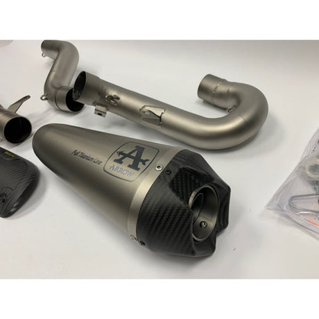 Arrow Ducati Panigale /Streetfighter V4S V4R Speciale V4 18-24 Racing Double Titanium Works Silencers + 1:1 St.Steel Link Pipe 71161pk