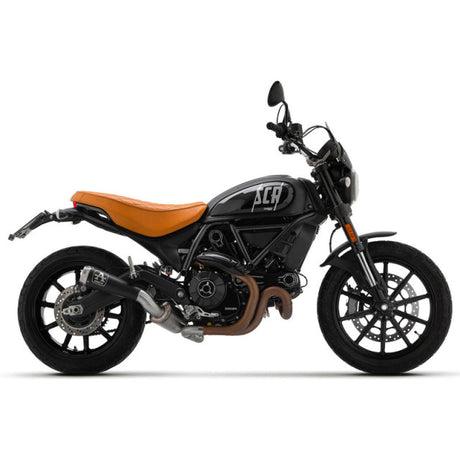 71223PRN  Arrow Pro-Race Slip-on Exhaust, Nichrome Dark Ducati Scrambler 800 Icon 21-25