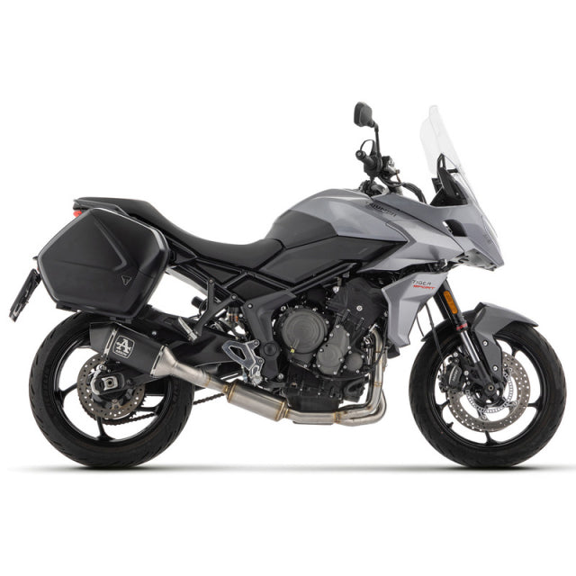 Arrow Exhaust  Veloce Full Exhaust, Aluminum Dark for Triumph Tiger 660 22-24 71504VAN