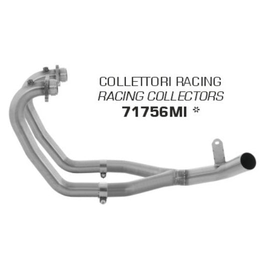 Arrow 71756MI Racing Exhaust Collector for Moto Guzzi V85TT 2021- 2023  71756mi