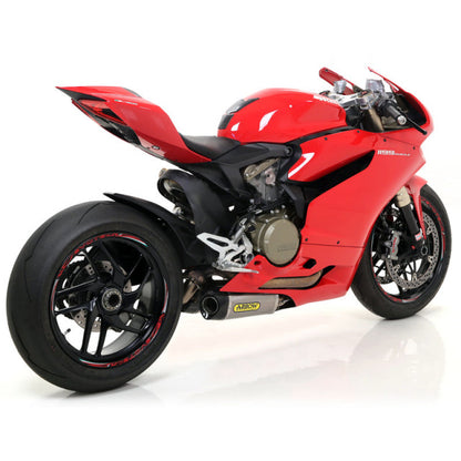 Arrow Ducati Panigale 899/1199/199s-R Homologa Ted Titanium Rh+Lh Works Silencers With Carbon End Cap For Original Collectors 71836pk