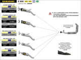 Arrow FULL Exhausts  muffler with Stainless Steel Dekat headers Z900 20-25 71688MI  + 71856PRI