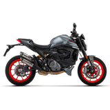 71939PR  Arrow Round-Sil Slip-on Exhausts, Titanium for Ducati Monster 937 2021-2024