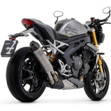 71955PK  Arrow Exhaust Race-Tech Slip-on Exhaust, Titanium for Triumph Speed Triple 1200 RS 21-24