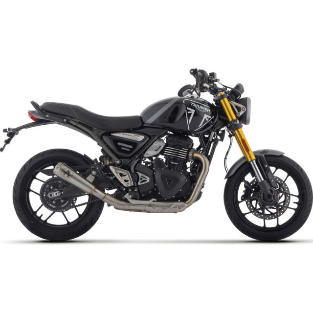 Arrow Exhaust Pro-Race Slip-On Exhaust, Nichrome For Triumph Scrambler 400/Speed 400 24- 25 71974pri
