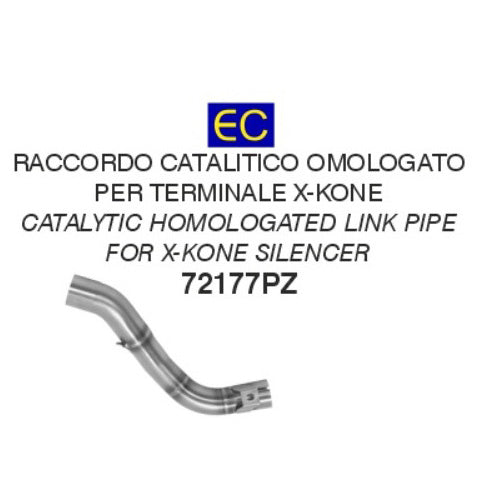 Arrow Honda CRF300L 21-24 Homologated Stainless Steel Link Pipe 72177pz