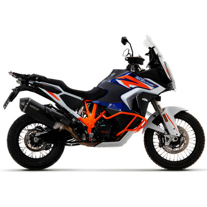 Silenciador Arrow Ktm 1290 Super Adventure Homologado Sonora Titanio Oscuro Con Fondo De Carbono 72501skn