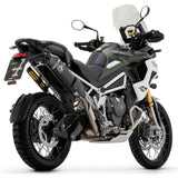 72506VAN Arrow Veloce Homol Slip-on Exhaust, Aluminum Dark for Triumph Tiger 900 24-25
