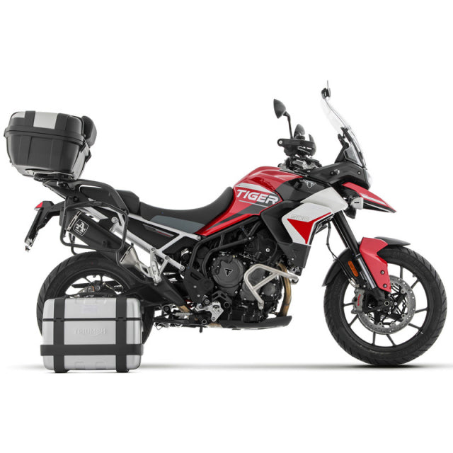 72505VAN Arrow Veloce Homologated Slip-on Exhaust for sidebags for Tiger 850 20-24 /900 20-23