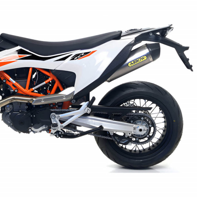 IN STOCK OPEN BOX Arrow KTM 690 SMC/ENDURO R LC4 9-24  Race-Tech Titanium Slip On With Carbon End Cap 72624pk