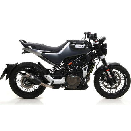 IN STOCK 72631gpi  Arrow Husqvarna Svartpilen 401 '20 Homologated Nichrom Dark Gp2 Exhaust With Welded Link Pipe