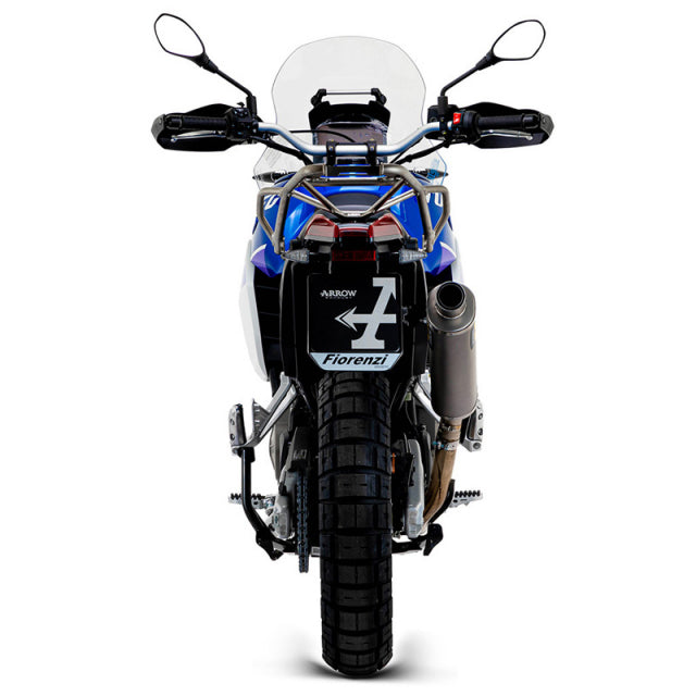 Arrow Aprilia Tuareg 660 '22 Silenciador Indy Race De Titanio Homologado Con Enlace Soldado 72637po 