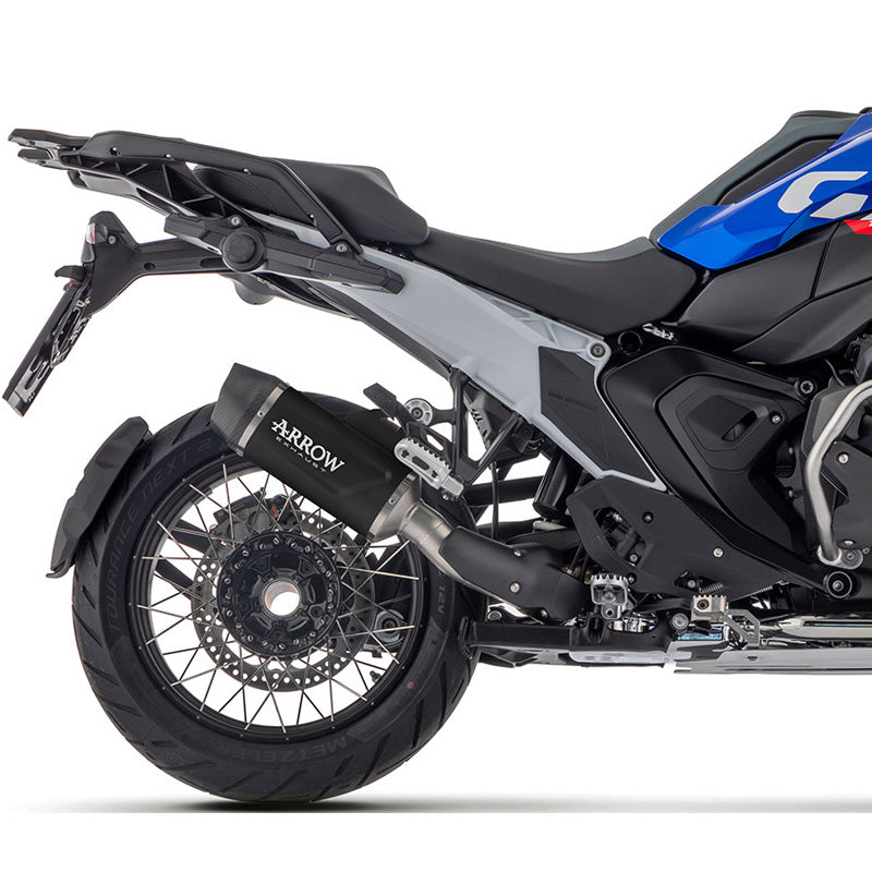 IN STOCK 72658AKN Arrow Indy Race Evo for BMW R1300GS 2024 ALUMINIUM "DARK" Slip-on Exhaust with carbon end cap