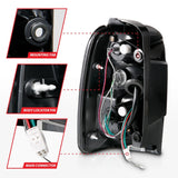 ANZO 2001-2002 Toyota 4 Runner LED Taillights Black 311099