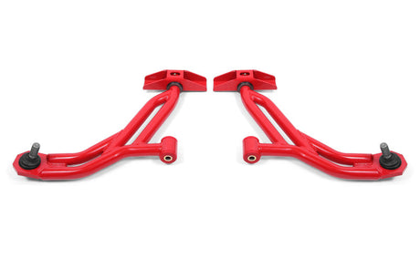 BMR Suspension 05-14 Ford Mustang Lower A-Arms - Red - Non-Adjustable AA750R