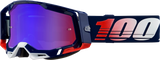 100% Racecraft 2 Goggles - Republic - Red/Blue Mirror 50010-00022