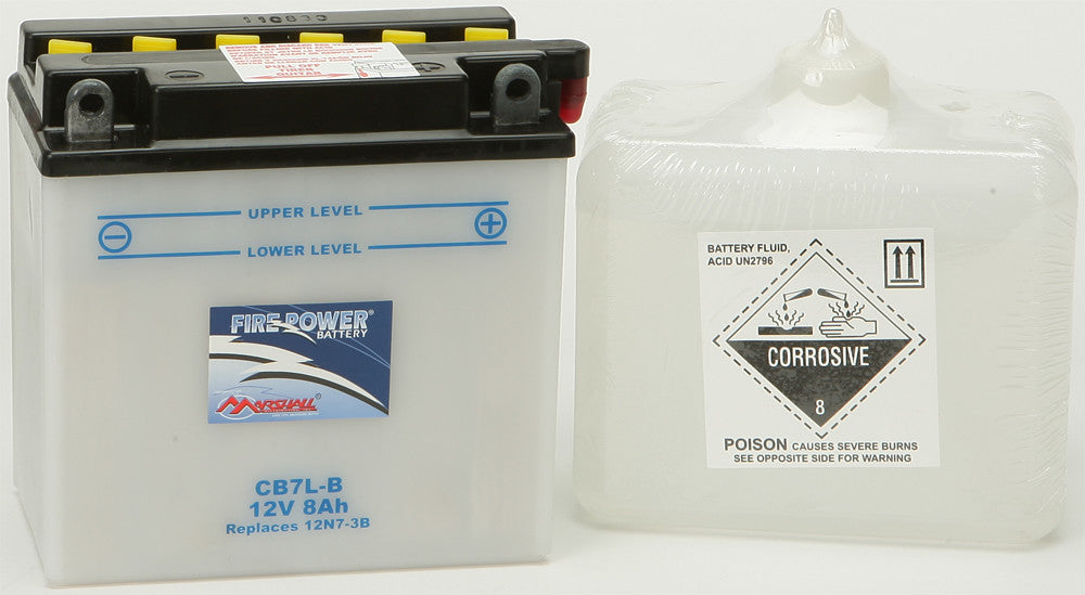 MARSHALLSBattery W/Acid Cb7l-B Fire PowerCB7L-B~MAR