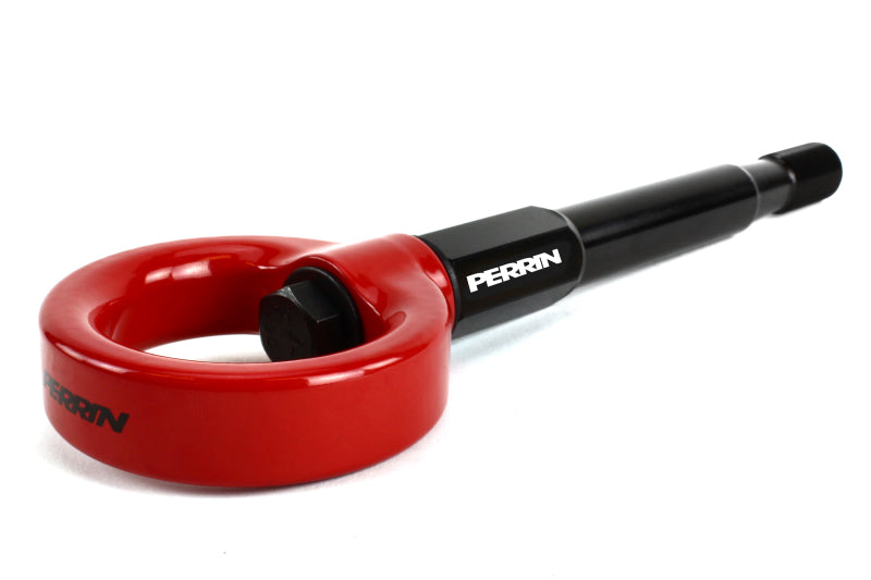 Perrin 2022 Subaru WRX / 18-21 Crosstrek Tow Hook Kit (Rear) - Red PSP-BDY-257RD