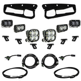 Baja Designs 21-22 Ford Bronco w/Steel Bumper S2 SAE Pro Fog Pocket Light Kit w/Upfitter - Clear 448175UP