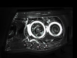 ANZO 2005-2011 Toyota Tacoma Projector Headlights w/ Halos Chrome 121281