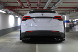 Rally Armor 2022 Tesla Model X/X Plaid Black UR Mud Flap - Metallic Black Logo MF102-UR-BLK/MBK