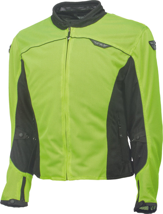 FLY RACING Flux Air Mesh Jacket Hi-Vis Yellow/Black 2x #5948 477-4045~6