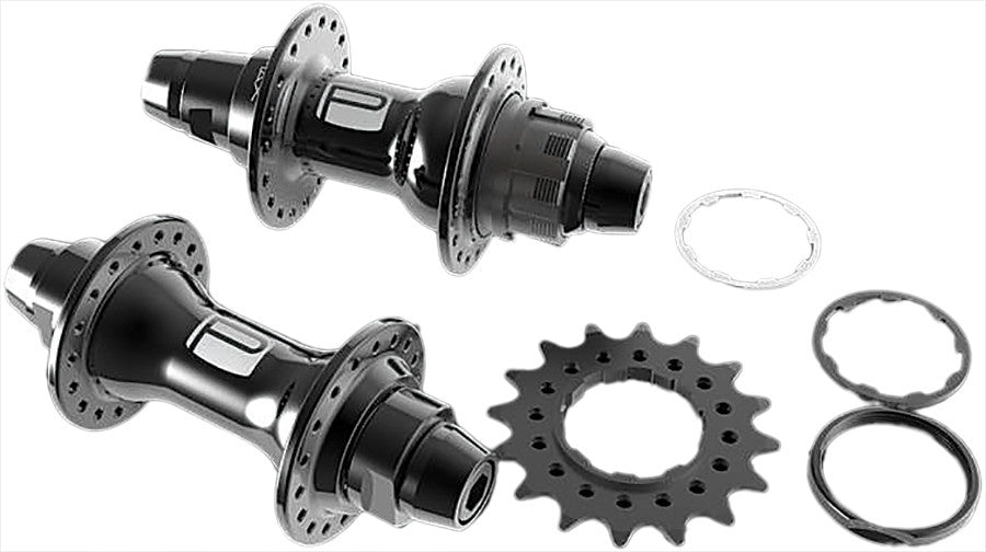PROMAX Hb0-1p Race Hub Set Black PX-HU1501036-BK