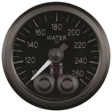 Autometer Stack Pro Control 52mm 100-260 deg F Water Temp Gauge - Black (1/8in NPTF Male) ST3508