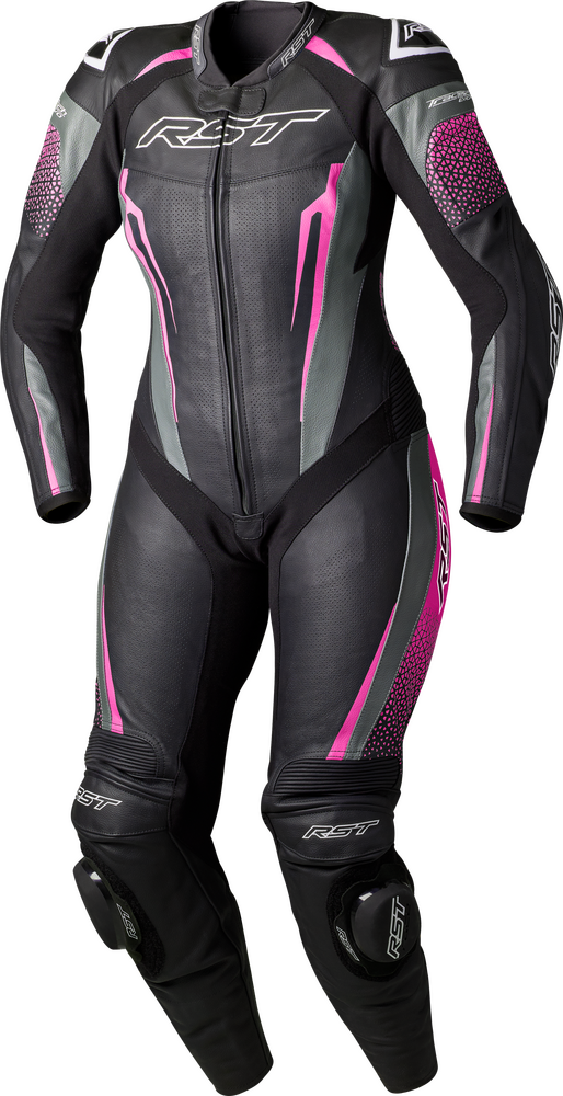 IN STOCK RST Women's tractech EVO D30 Suit Black/Pink Leather SM 556-3706110
