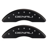 MGP 4 Caliper Covers Engraved Front & Rear Denali Red finish silver ch 34003SDNLRD