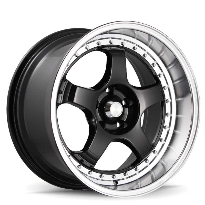 Konig SSM 18x9 5x114.3 ET22 Gloss Black w/ Machined Lip SS98514225