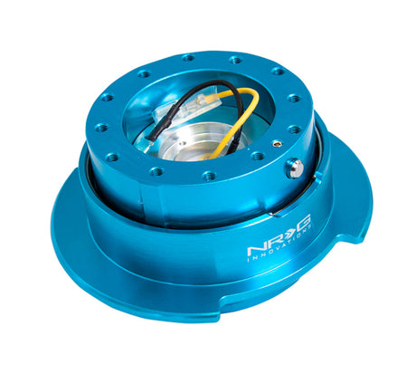 NRG Quick Release Kit Gen 2.5 - New Blue Body / Titanium Chrome Ring SRK-250NB