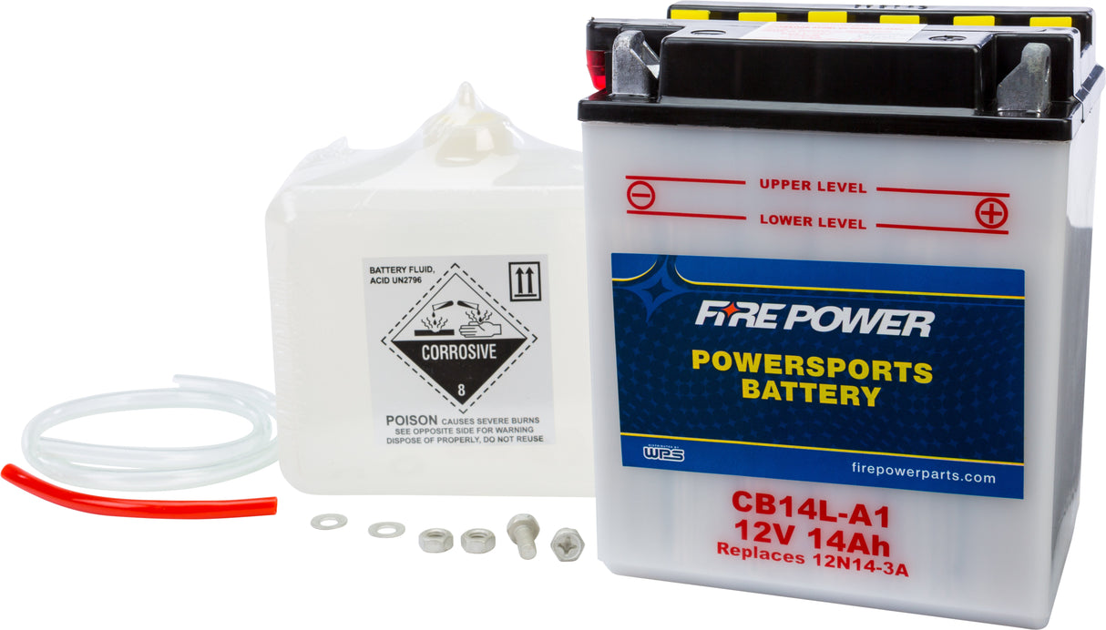 FIRE POWER Battery W/Acid Cb14l-A1 12v Heavy Duty CB14L-A1