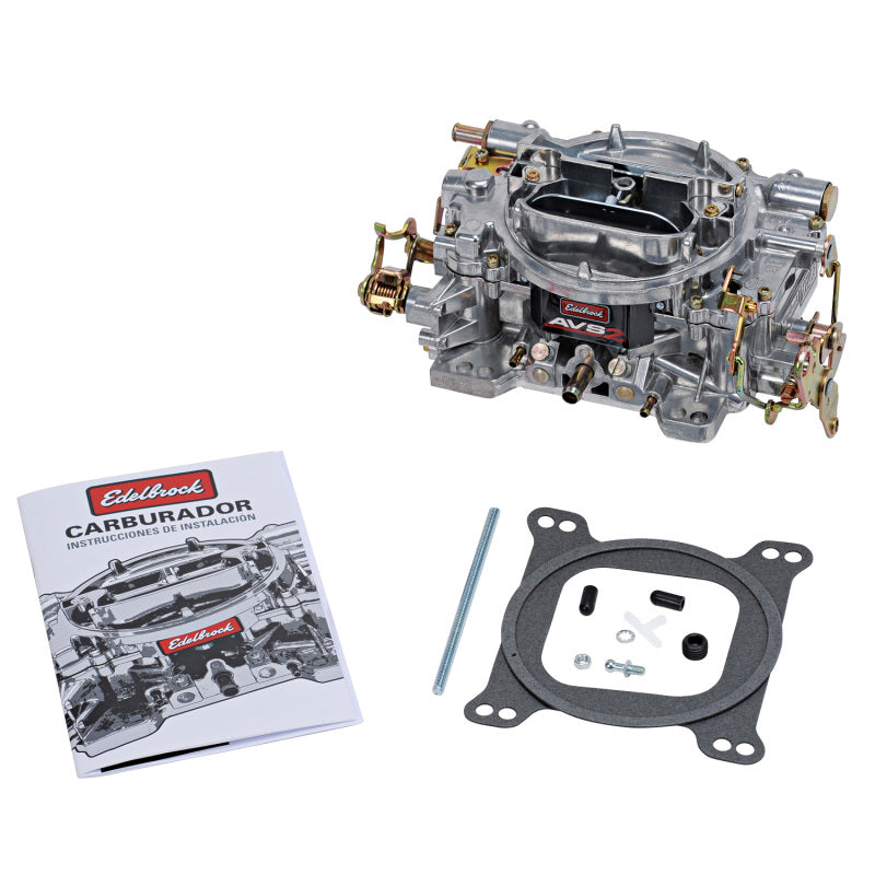 Edelbrock AVS2 500 CFM Carburetor w/Manual Choke Satin Finish (Non-EGR) 1902