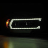 AlphaRex 19-21 Ram 2500 LUXX LED Proj Headlights Plank Style Alpha Blk w/Activ Light/Seq Signal/DRL 880549