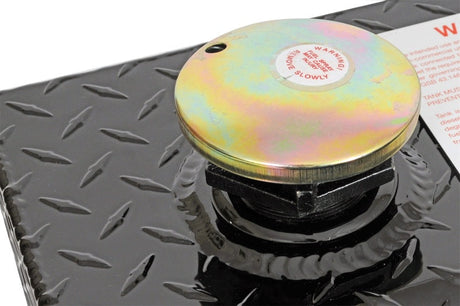 Deezee Universal Tanks - L-Shape Black Tread Aluminum (92 Gal) DZ 92747B