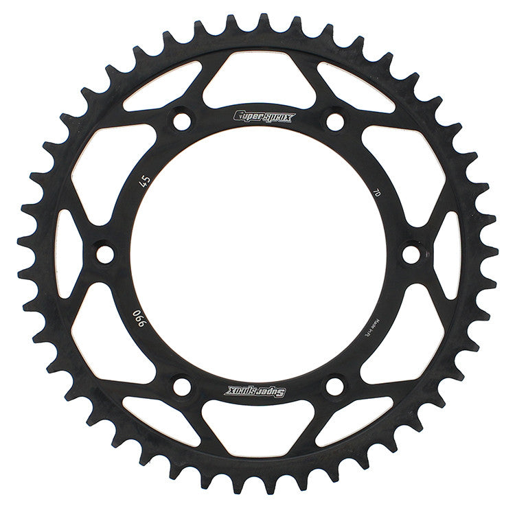 SUPERSPROX Rear Sprocket Steel 45t-520 Blk Hus/Husq/Ktm RFE-990-45-BLK