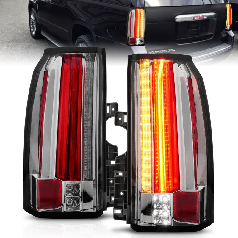 ANZO 2015-2017 GMC Yukon/Yukon XL LED Taillights Chrome 311277