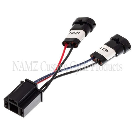 NAMZ 14-23 Road King Models Headlight Adapter Pigtail w/Mating H9 & H11 to H4 Connector NHAP-01