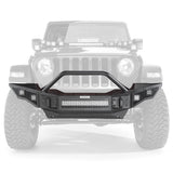 Go Rhino 07-20 Jeep Wrangler JL/JLU/JK/JKU/Gladiator JT Rockline Full Width Bumper w/ Overrider 331201T