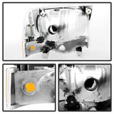 Xtune Ford F250/350/450 Superduty 99-04 Crystal Headlights w/ Bumper Lights HD-JH-FF25099-AM-C 9025419