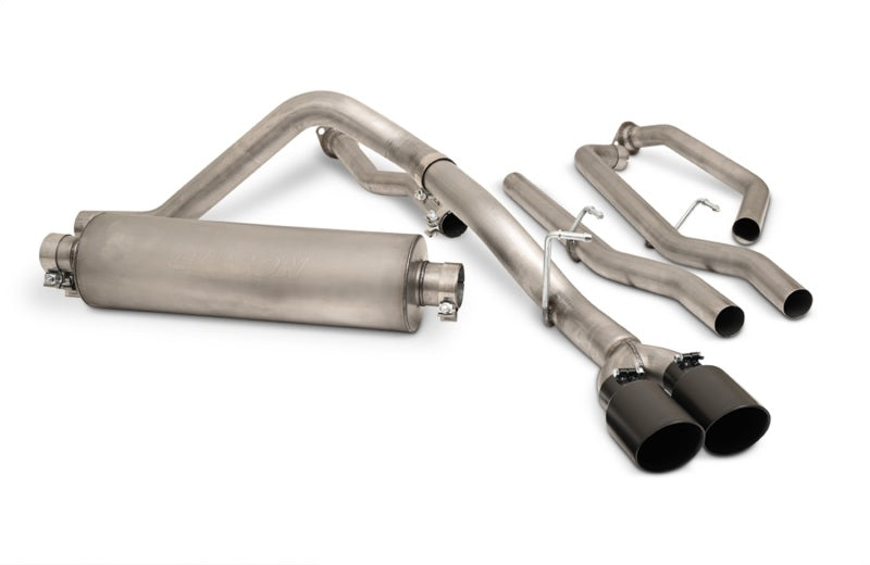 Gibson 2022 Toyota Tundra 3.5L-T V6 5.5ft bed 2.5in Cat-Back Dual Sport Exhaust - Black Elite 67104B